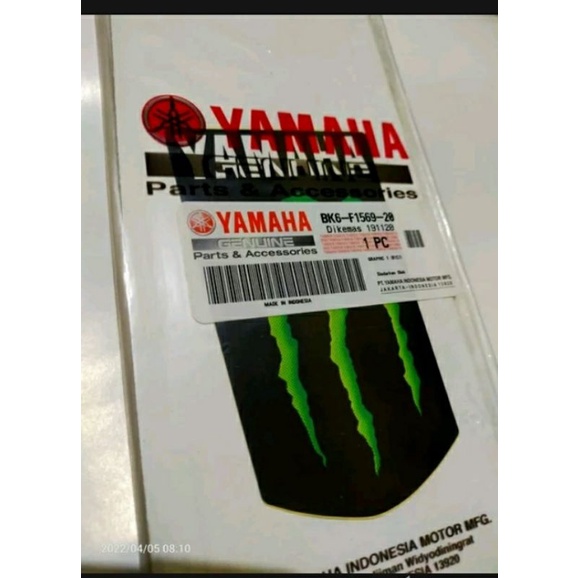 STICKER STRIPING SPAKBOR DEPAN R15 MONSTER  E N E R G Y ORIGINAL YAMAHA