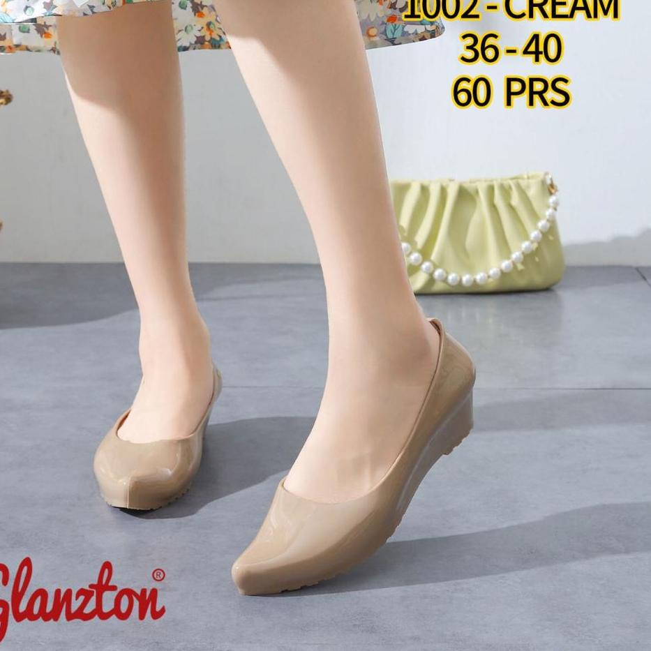 Sepatu Wedges Wanita Jelly Import 1002 Glanzton 시