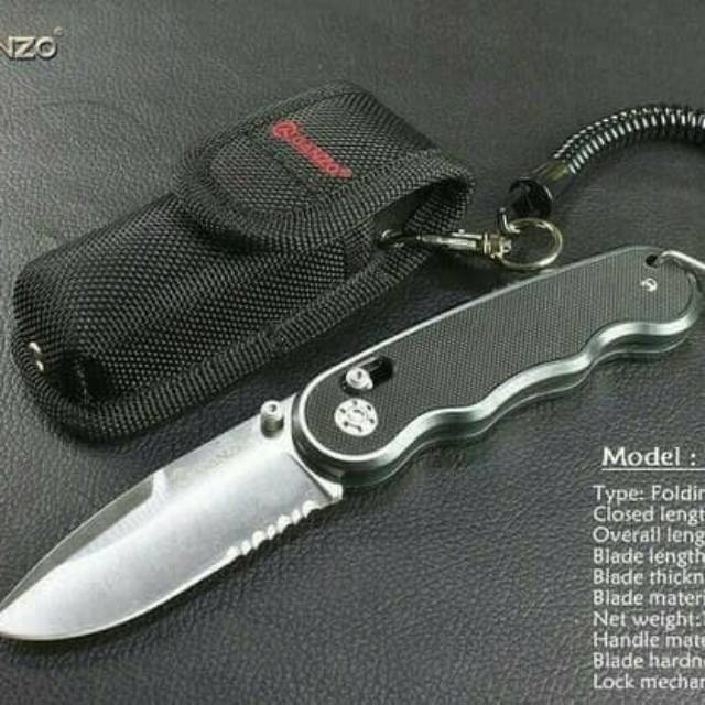 Pisau lipat ganzo G715 tajam
