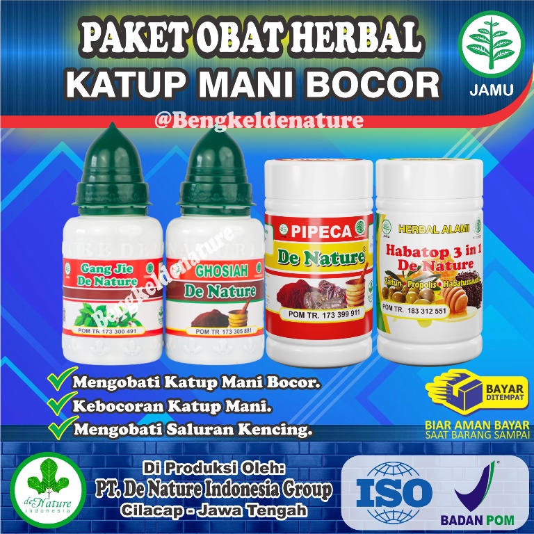 Obat Kantong Mani Bocor / Katup Air Mani Bocor Sperma Keluar Sediri Paket Lengkap Ampuh