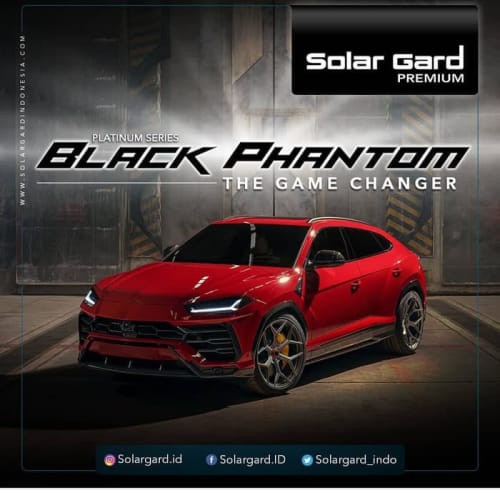 [Eksterior Mobil] Kaca film solar gard BLACK PHANTOM