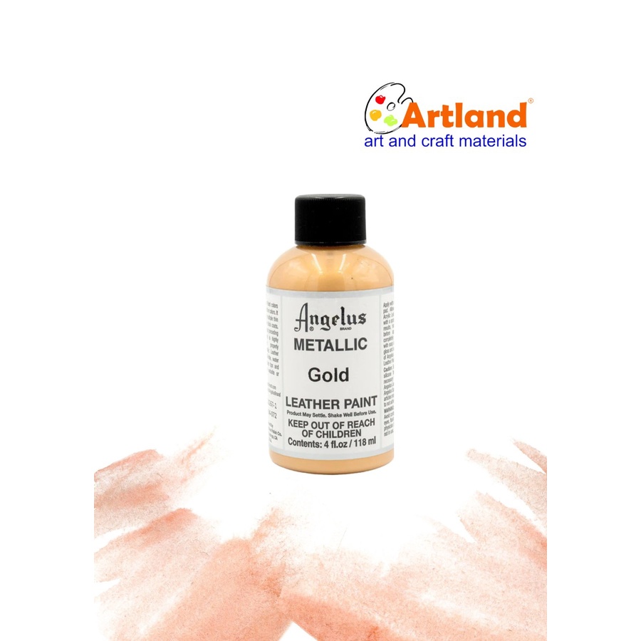 gold acrylic leather paint