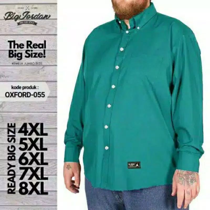 kemeja pria bigsize/kemeja pria jumbo XXXL   4XL 5XL 6XL 7XL 8XL