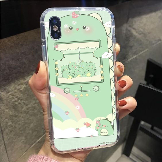 JOLERA Fashion Case Kartun Dino V2 lucu case hp/cassing handphone/silicon case ready untuk tipe IPHO