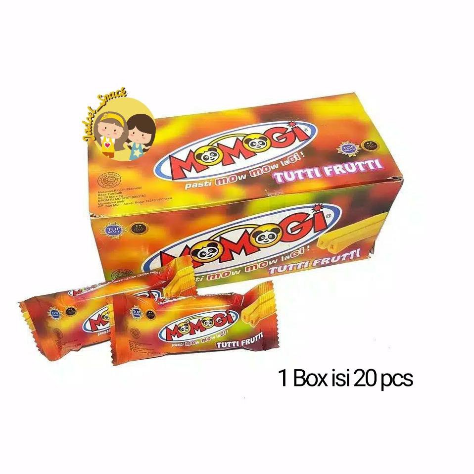 

Murah Banget BEPKK Momogi Jagung Bakar / Cokelat / Tutti Frutti / Keju Swiss 20 pcs x 8 gr Cemilan S