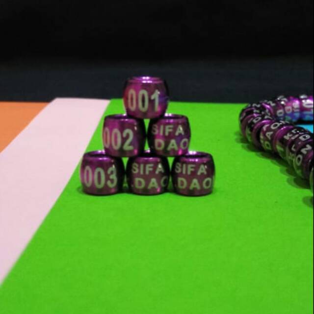 Joss Ring burung kenari tipe donat.bisa pesan nama,no hp,no urut. Harga untuk 1setatau 25 biji