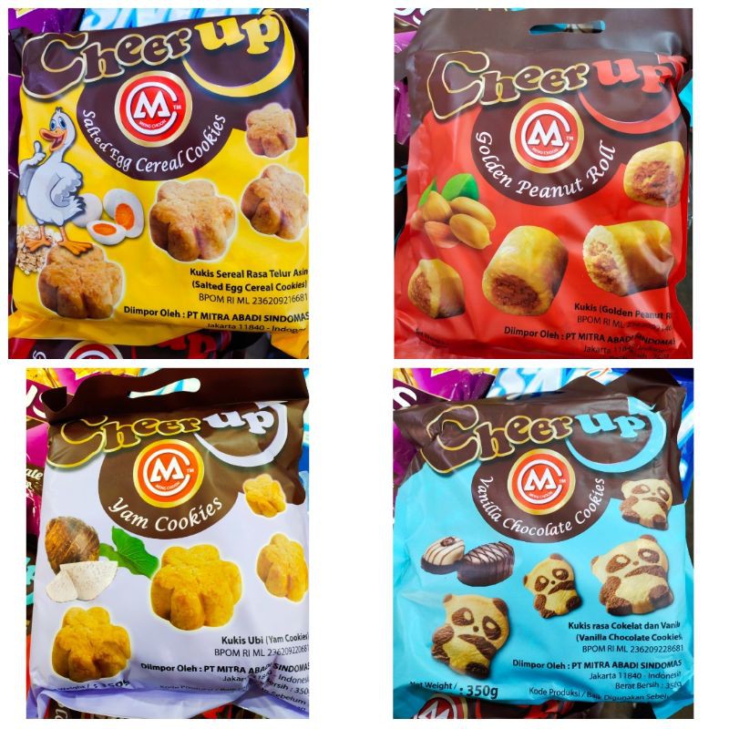 

Cheer Up CheerUp Cookies Golden Peanut Roll Vanilla Chocolate Yam Salted Egg Cereal Meng Choon