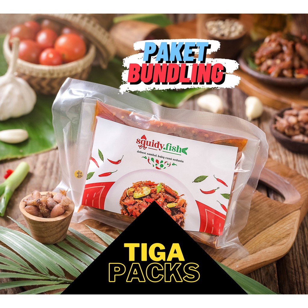 

BUNDLING SAMBAL SQUIDYFISH (3 PACKS @ 200 gram) - LEBIH HEMAT