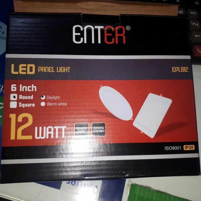 Downlight LED panel IB Bulat 12 watt Enter