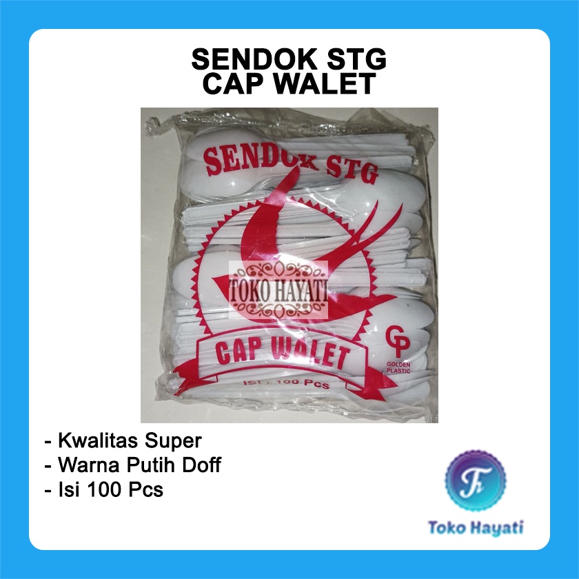 (100 pcs) Sendok STG buah teh jasuke seblak PUTIH SUSU