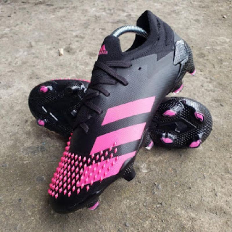 Sepatu Bola Adidas Predator Mutator 20.1 LOW FG - Black Fluro Pink