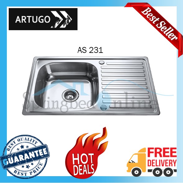 ARTUGO Kitchen Sink Stainless Steel - AS 231