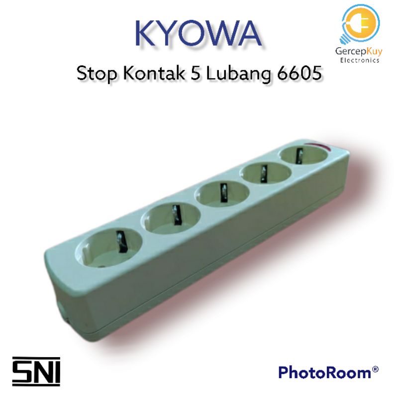 Stop Kontak 5 Lubang 6605 / Stop Kontak KYOWA Gepeng