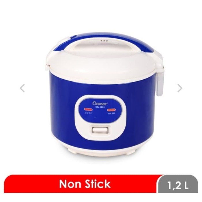 COSMOS Magic Com 1,2 Liter / Rice Cooker Non Stick 3in1 CRJ 1803 - Garansi Resmi 1 Tahun