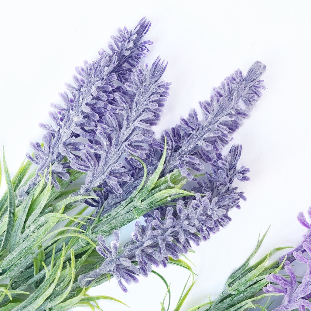 AF08 Bunga Plastik / Artificial Flower Lavender Snowy Import Dekorasi-UNGU TUA