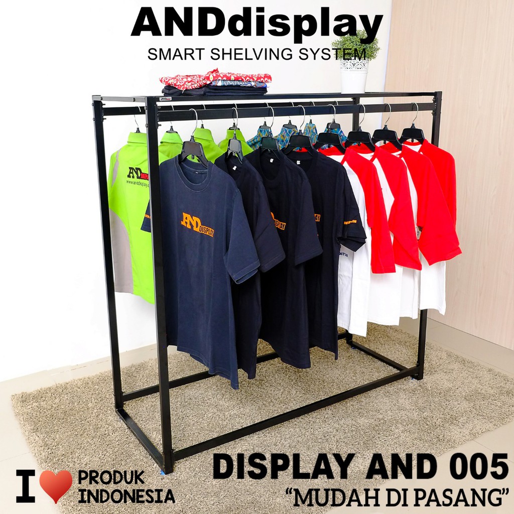 Gawang Display And 005 Gantungan Baju Gawang Distro Butik Rak Laundry Hanger Anddisplay Model Ikea Shopee Indonesia