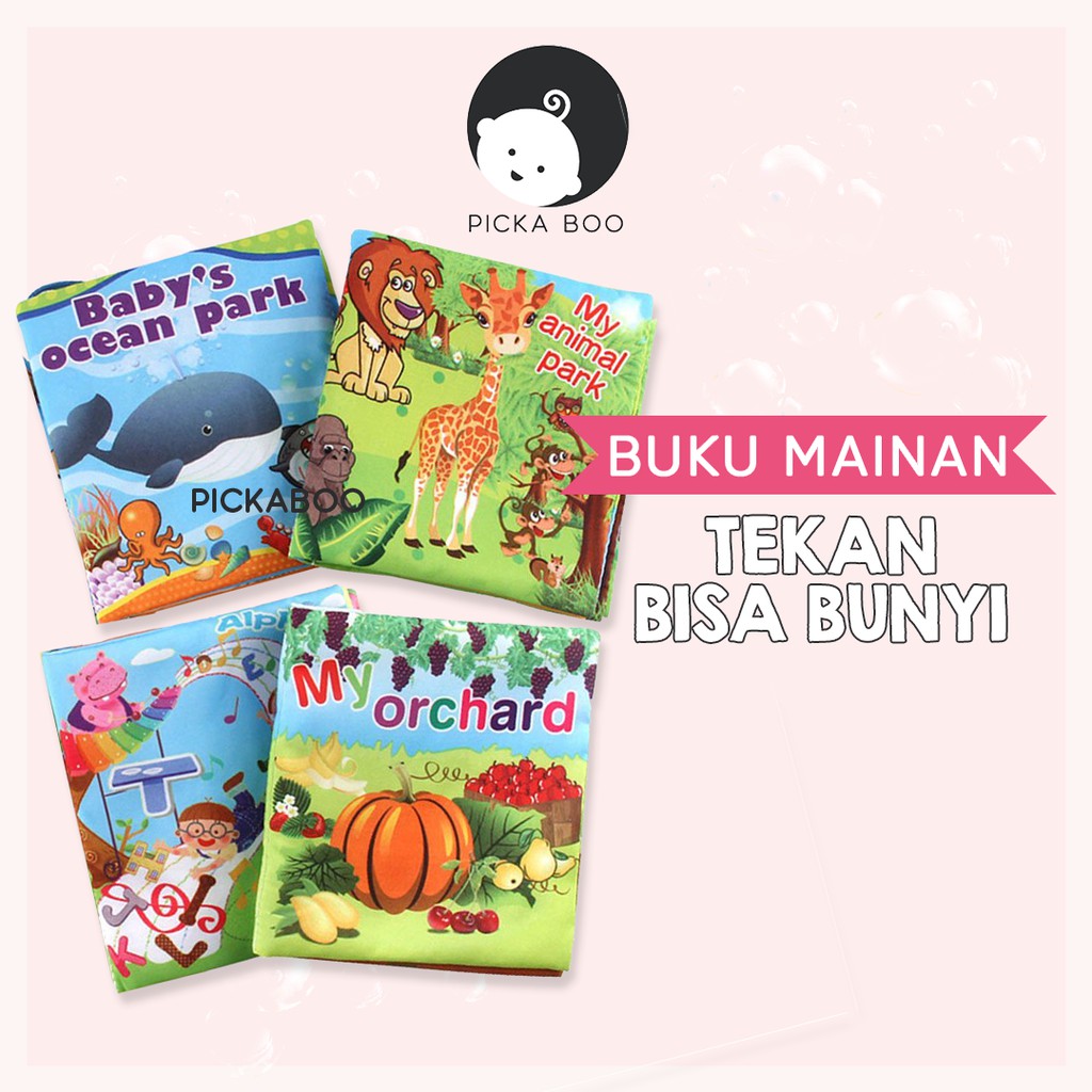 Buku Bantal Edukatif  Bayi  Cerita Buku Mainan  Bayi  Kain Kid 