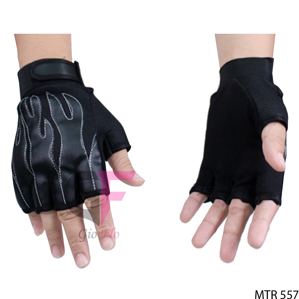 Hand Protector Sarung Tangan Motor Motif Jari Setengah - MTR 557