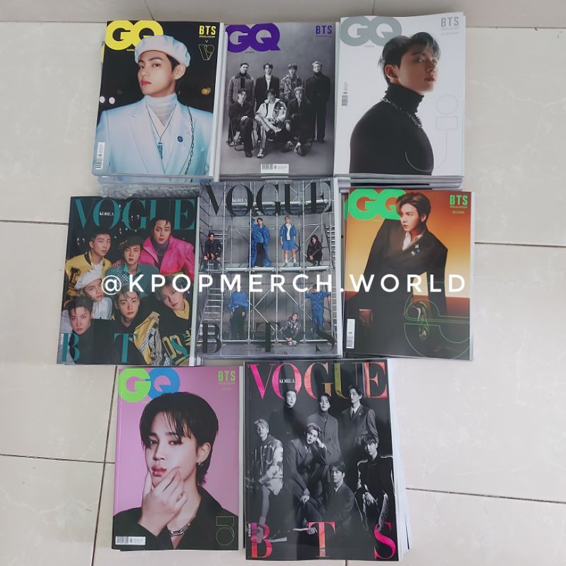 BTS VOGUE GQ MAGAZINE JANUARY 2022 - MAJALAH BTS