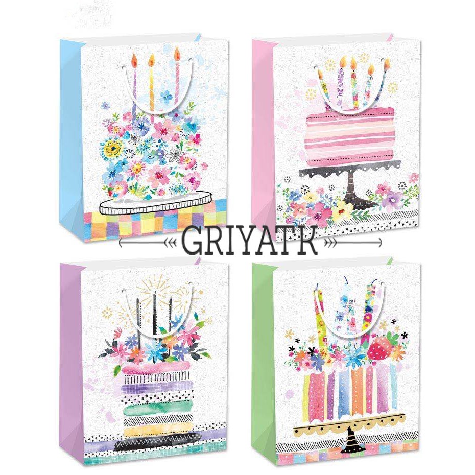 

Paper bag Kado Paperbag Tas Kertas 3D Lilin Kue Tart Paper Goddie Bag Kantong Duplek Bingkisan Hadiah Gift Lucu