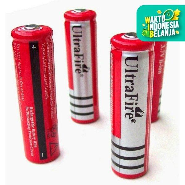 Paling Terlaris Baterai 18650 Button Top Rechare Cas Ultrafire Senter Power Bank Laser Baik