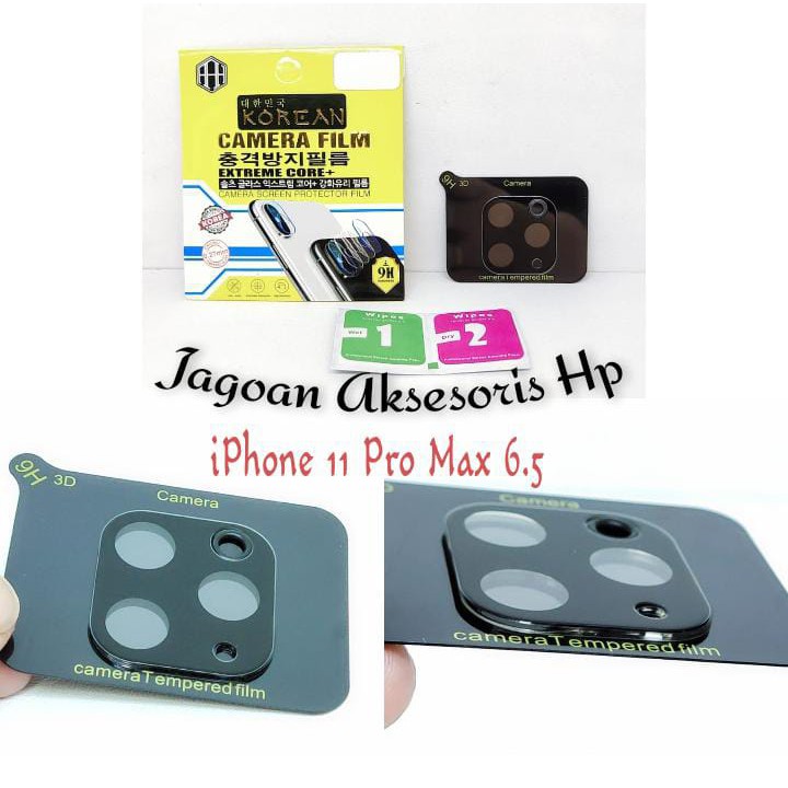 FULL FRAME 9H iPhone 11 Pro Max 6.5 inchi Tempered Glass Camera Screen Protector Pelindung Camera