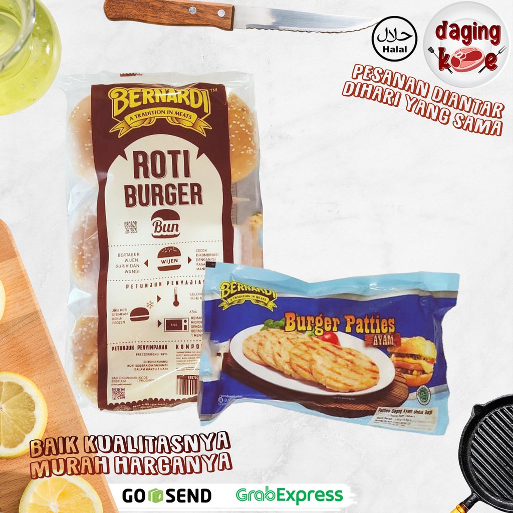 

Bernardi Paket Roti Burger & Burger Ayam Burger instan DK206