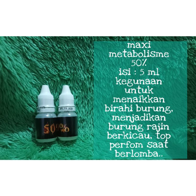 maxi metabolisme 50% hore