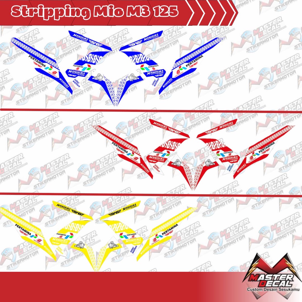 Striping Mio M3, 125 Motif MANDALIKA