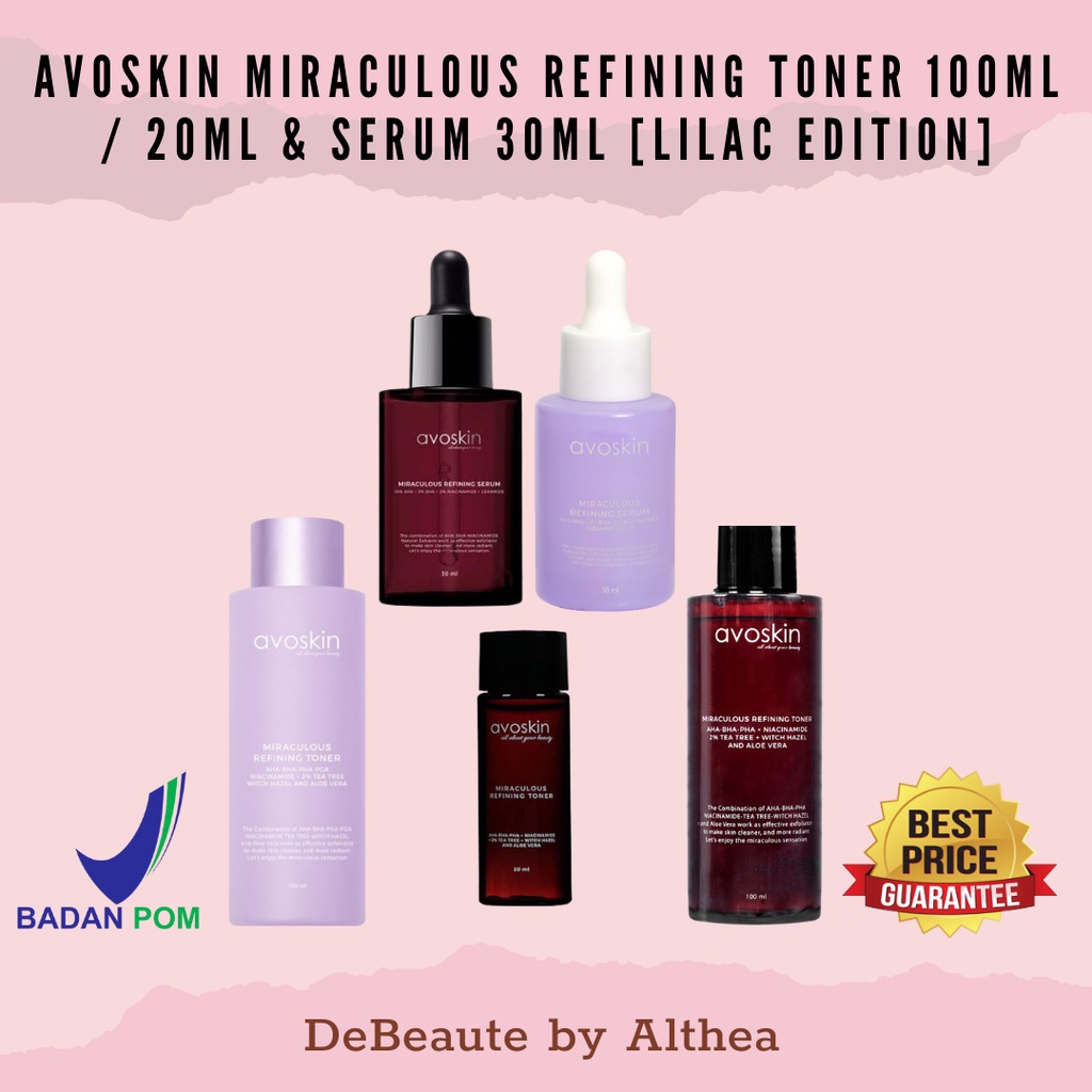 Avoskin Miraculous REFINING Toner 100ml / 20ml &amp; Serum 30ml [Anniversary Edition]