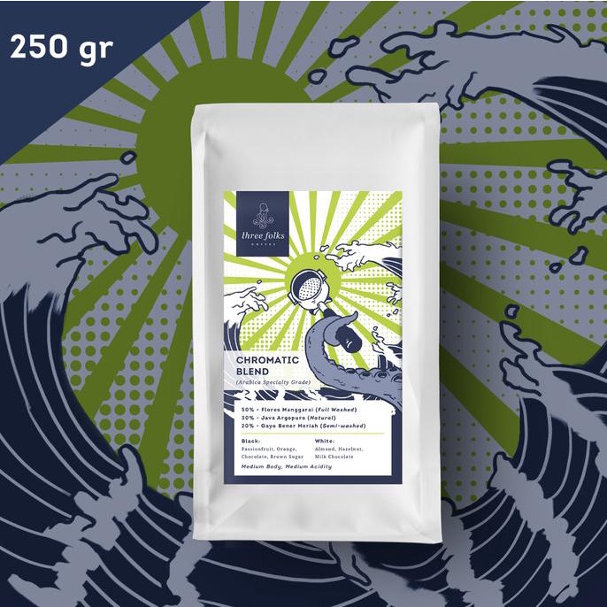 

[COD] Kopi Arabika Espresso Chromatic Blend Three Folks 250 gr [COD]