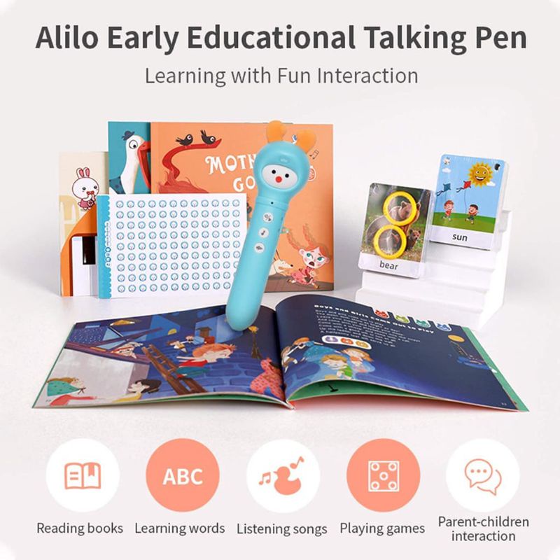 Alilo Talking Pen / ABC / Recorder / Piano / Lullaby / Stories / Colors / Games /