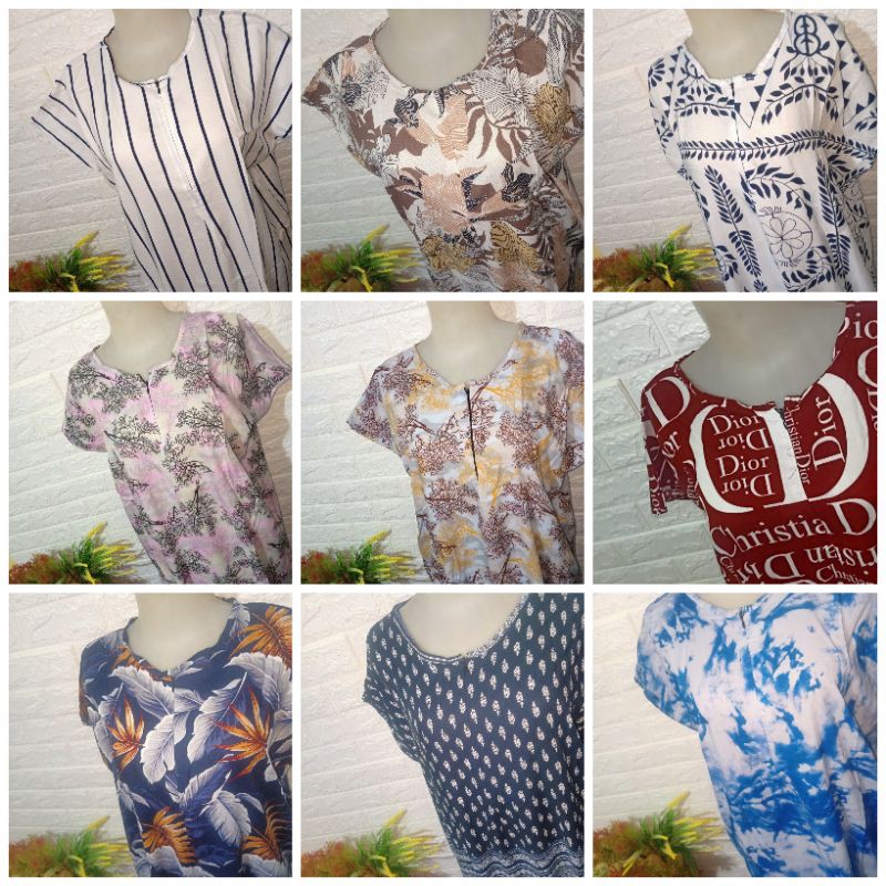 GROSIR DASTER 10PCS (10X 65rb) Size 90 - 125 daster rayon busui viral