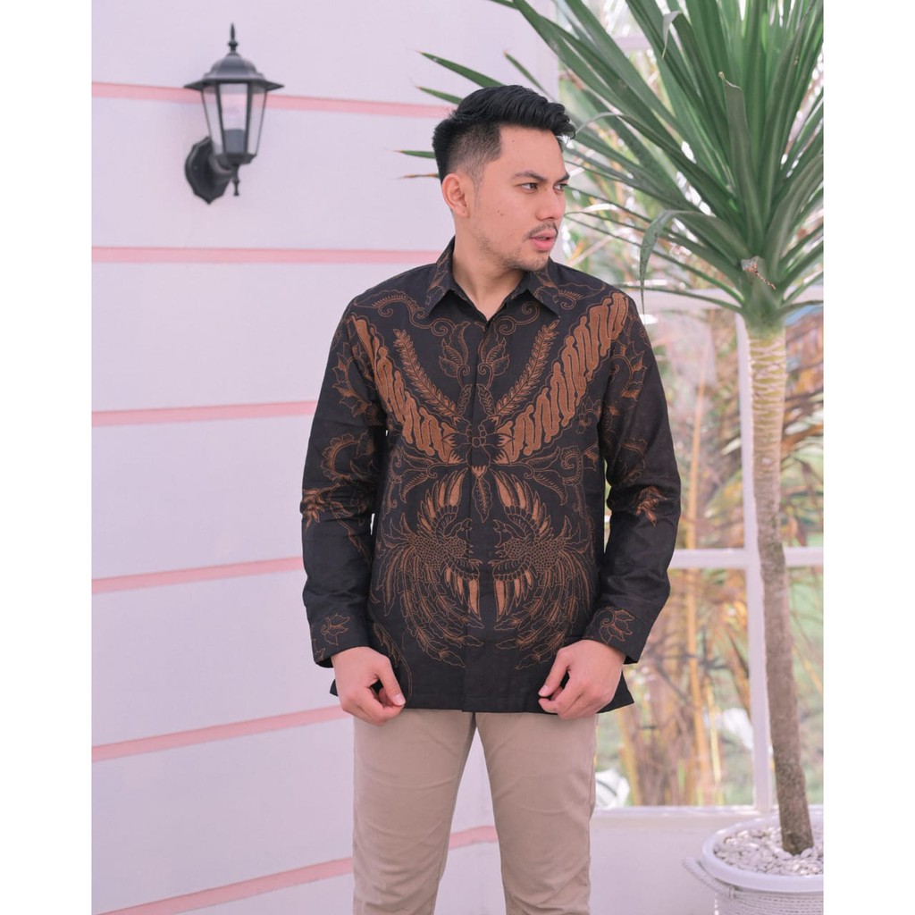 BRAMANTYO BATIK PRIA LENGAN PANJANG REGULER ORIGINAL PRABUSENO FULL FURING MODERN PREMIUM BRANDED HE