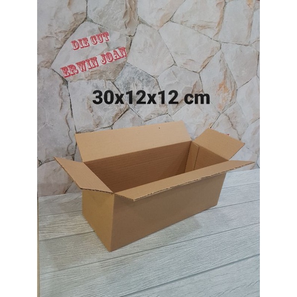 

Kardus / Box / uk. 30x12x12 cm / Karton Packing polos baru ST