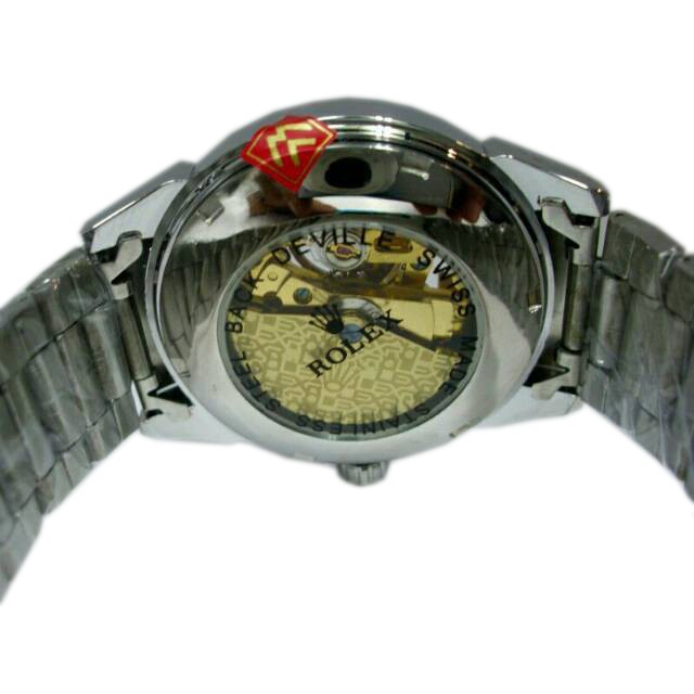 Promo Hanya Hari Ini Jam Tangan Rolex Skeleton Diamond Automatic Mesin Transparan Limited Edition Indonesia