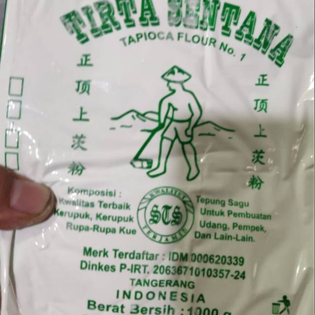 TEPUNG TAPIOKA / TEPUNG SAGU 1KG/TIRTA SENTANA / Tapioca flour