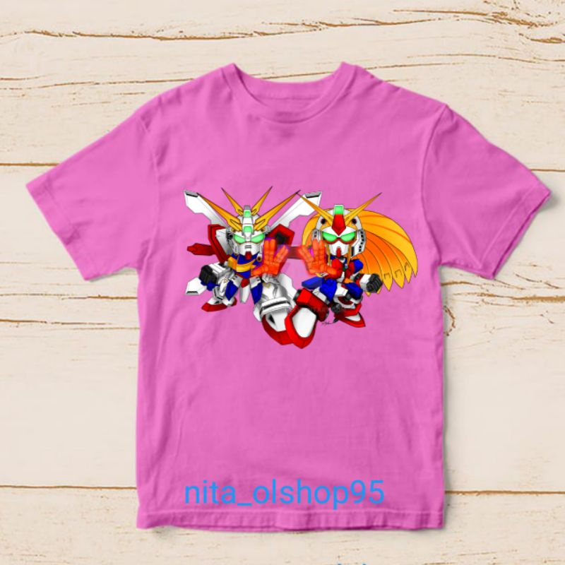 baju anak robot Gundam kaos anak