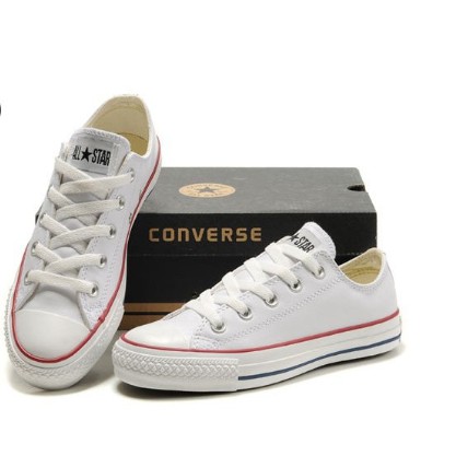 (BISA COD) Sepatu Converse All Star tanpa box grade ori-Putih list mrah biru