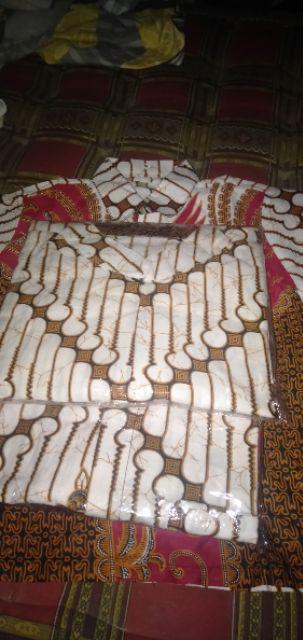 Batik Couple Keluarga Sania Ruffle Ori Ndoro Jowi Dnt Seno Merah Putih