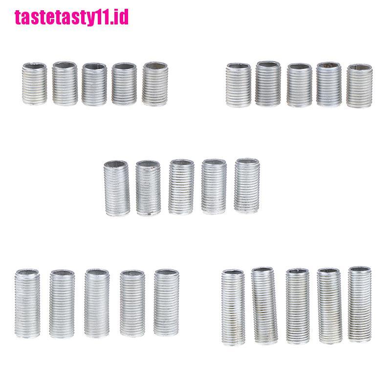 【TTID】5Pcs M10*1mm 1/1.5/2.5/3CM Allthread Hollow Threaded Tube Electrical Lamp