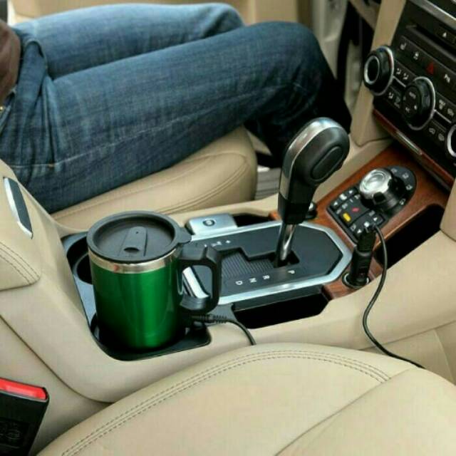 Mug pemanas dalam mobil, mug stainless, pemanas makanan minuman dalam mobil