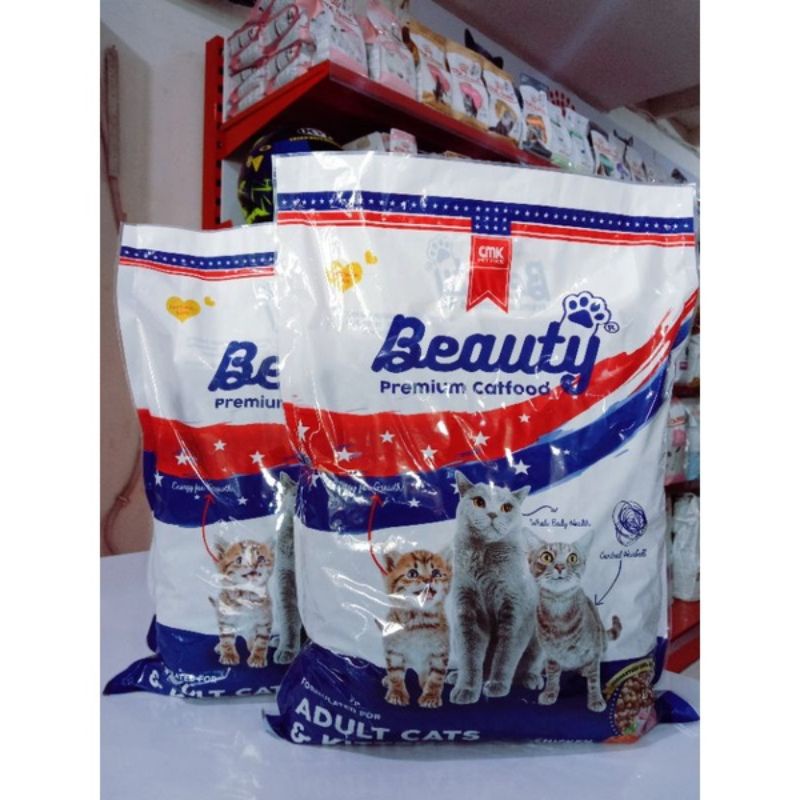 Gojek grab MAKANAN KUCING BEAUTY 1KG PAKET 10 PCS/KG