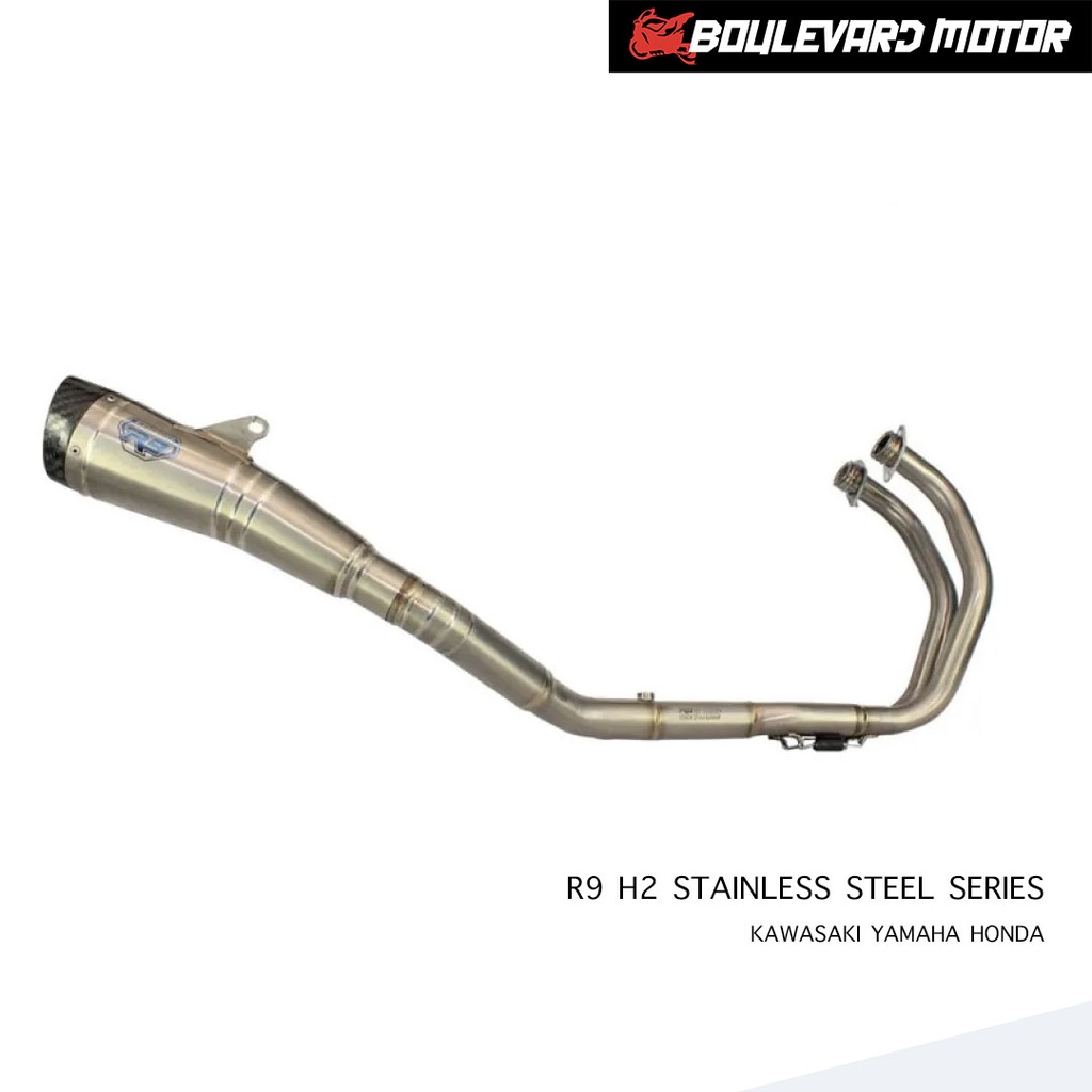 KNALPOT R9 H2 STAINLEES STEEL SERIES CBR250 RR NINJA 250 FI OLD 250 FI NEW YAMAHA R25