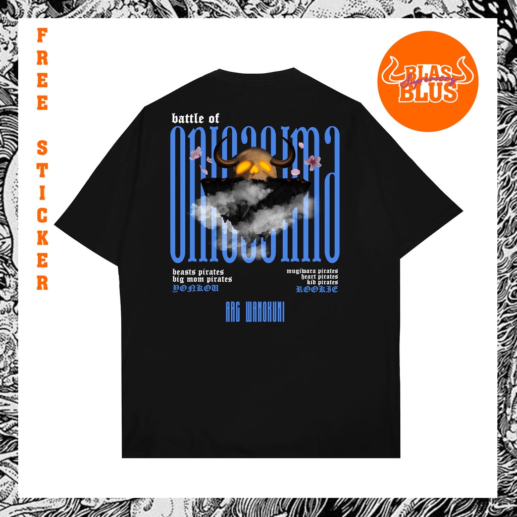 Kaos Anime One Piece Battle Of Onigasima Arc Wanokuni Beasts Pirates Big Mom Pirates VS Mugiwara Pir