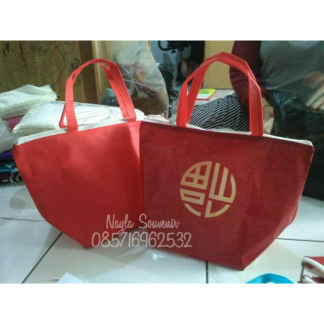 

Tas souvenir imlek custom model perahu/tas souvenir imlek trapesium