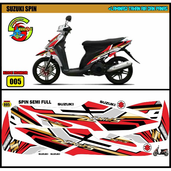 STRIPING VARIASI SUZUKI SPIN