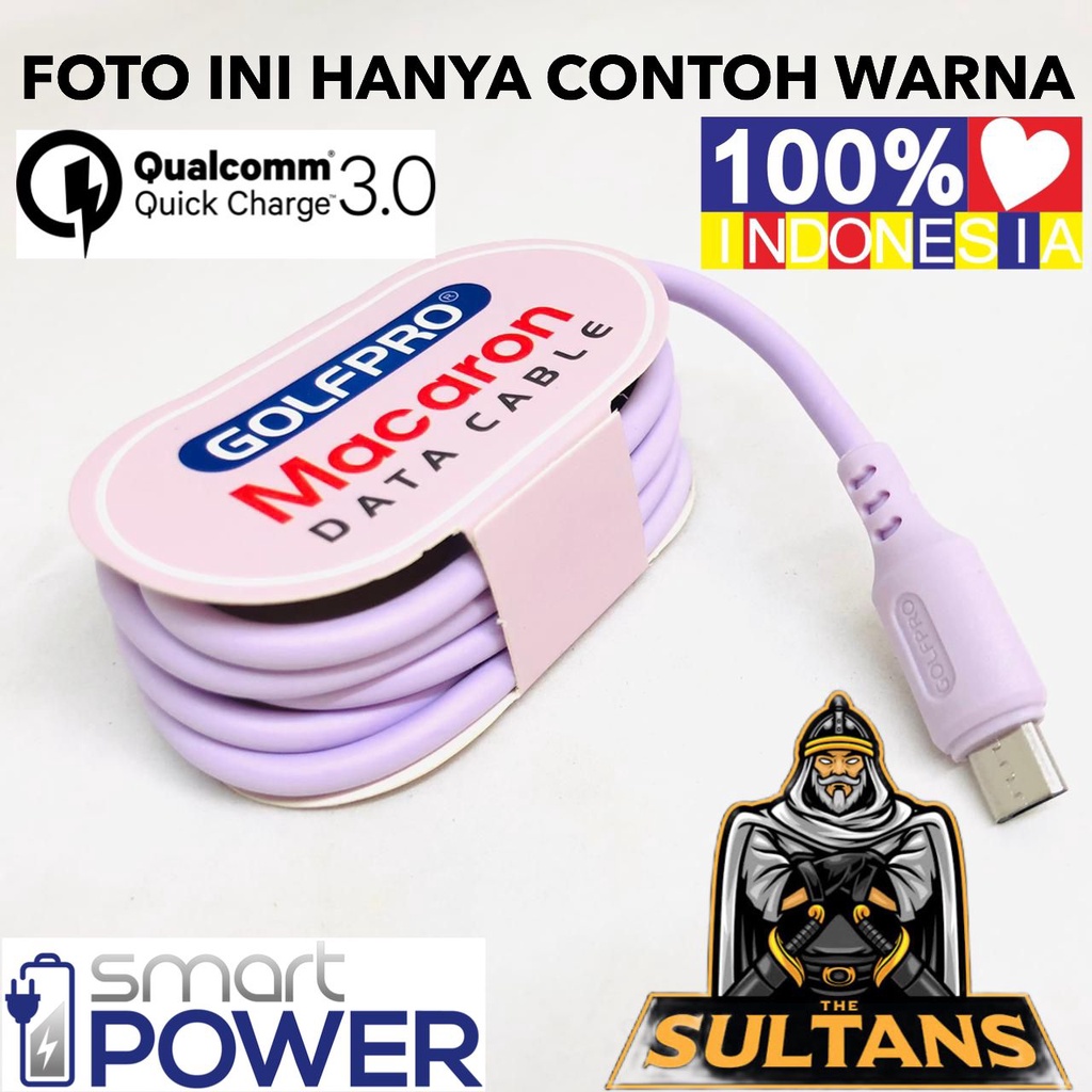 MINIGO Kabel Data Macaron Micro USB Support Fast Charging TYPE MICRO-USB I-PHONE DAN TYPE-C