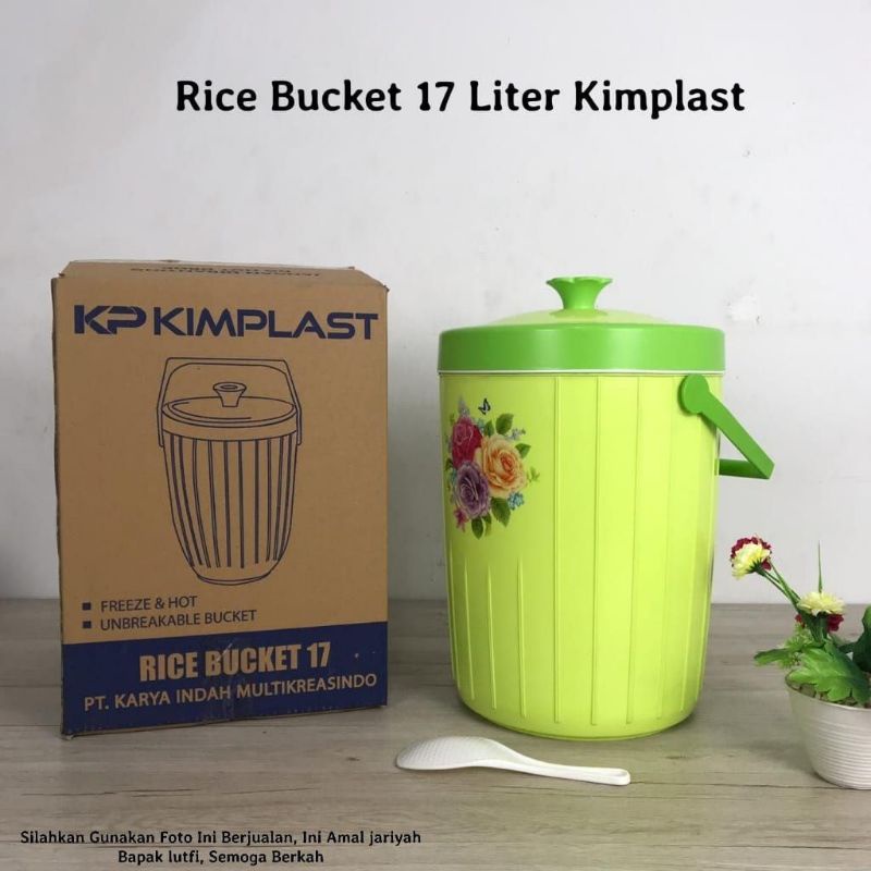 (MURAH) Rice Bucket 17liter / Termos Nasi KIMPLAST 17liter / Termos Es / Termos Nasi