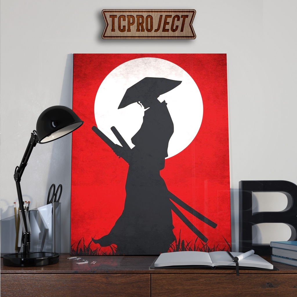 Poster Jepang Samurai X -  Walldecor Dekorasi Kamar